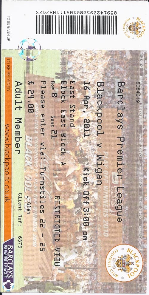 Blackpool FC v Wigan Athletic FC